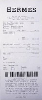 hermes carrier receipt|hermes purchase receipt decoder.